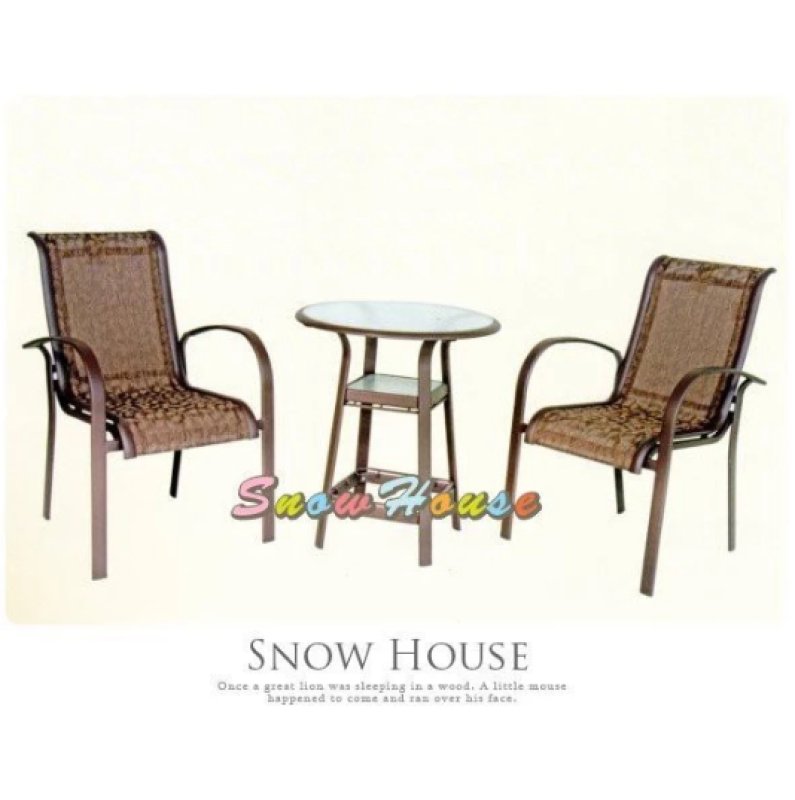 半鋁玻璃圓桌 66cm/餐桌/休閒桌/咖啡桌/置物桌/方桌/玻璃桌/戶外桌(不含椅子) SH06 雪之屋